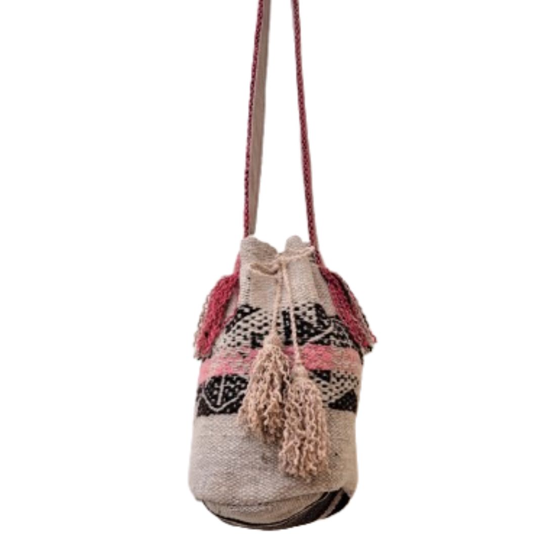 Bolso artesanal de asa larga