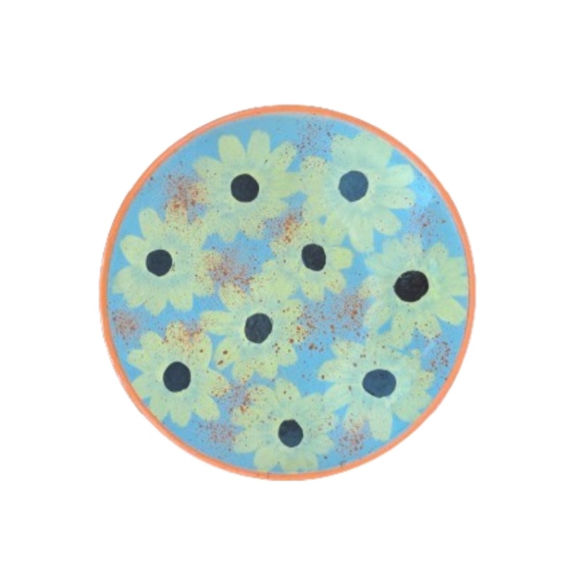 Plato de cerámica Jardín Feliz